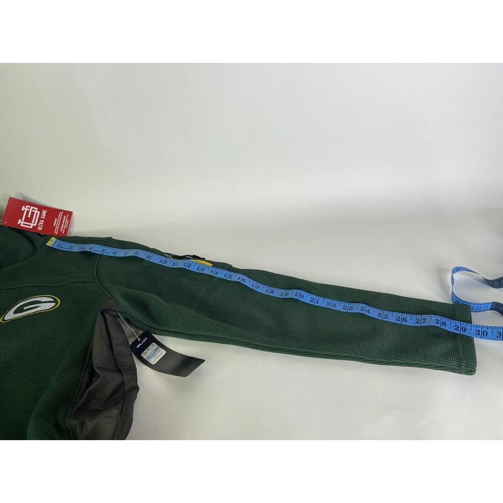 Green Bay Packers NFL Ultra Game Full Zip Hoodie Jacket Mens Size S